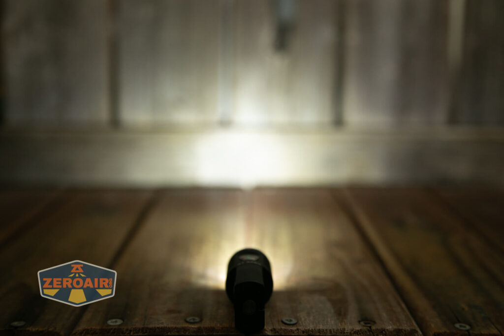 Lumintop GT Nano V5.0 flashlight emitter on