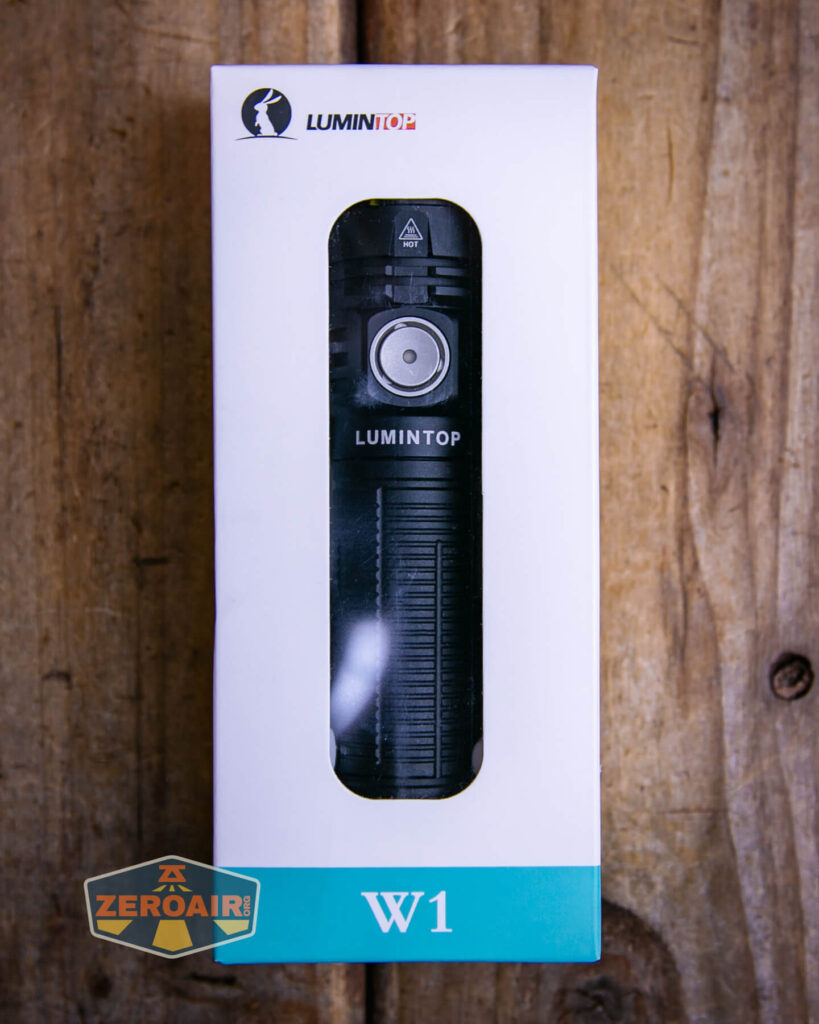 Lumintop W1 flashlight box