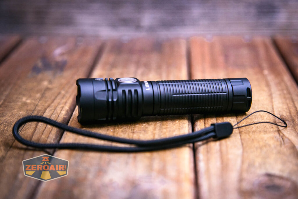 Lumintop W1 LED flashlight with lanyard