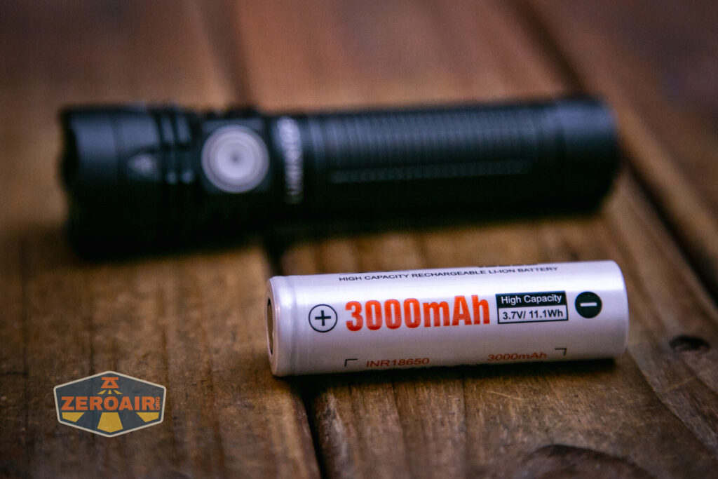 Lumintop W1 LED flashlight with included 18650