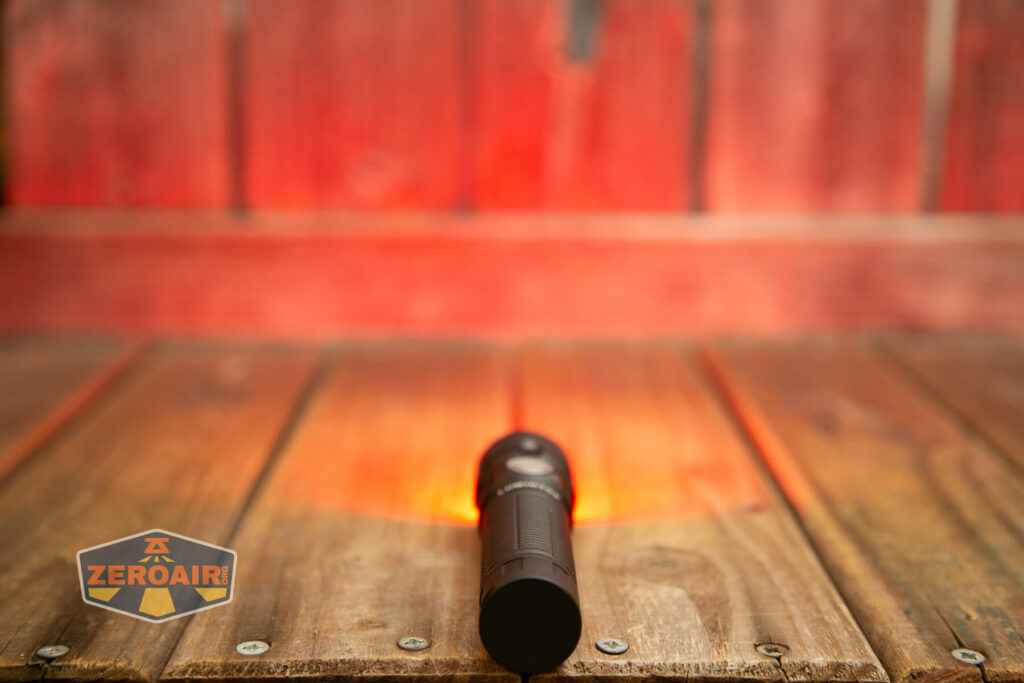 Lumintop W1 flashlight emitters on