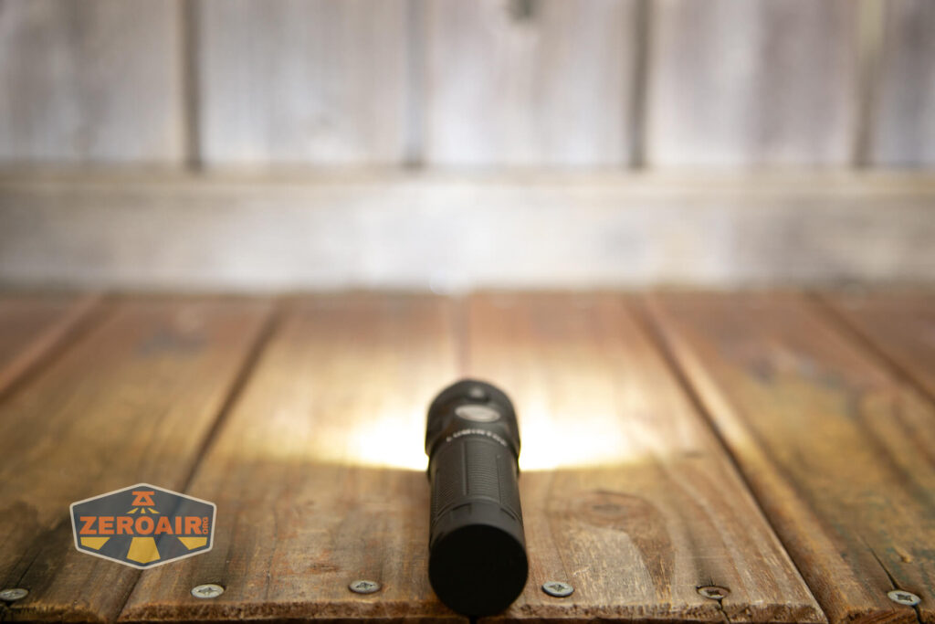 Lumintop W1 flashlight emitters on