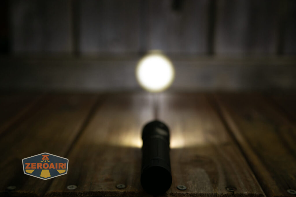 Lumintop W1 flashlight emitters on