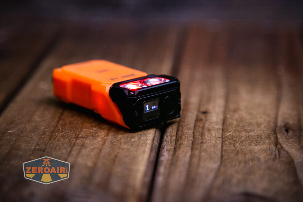 Maratac X-3 Gen II flashlight emitter on