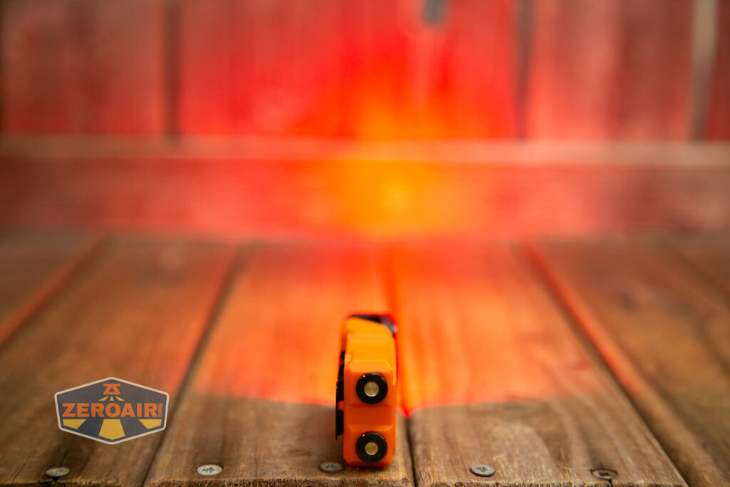 Maratac X-3 Gen II flashlight emitter on