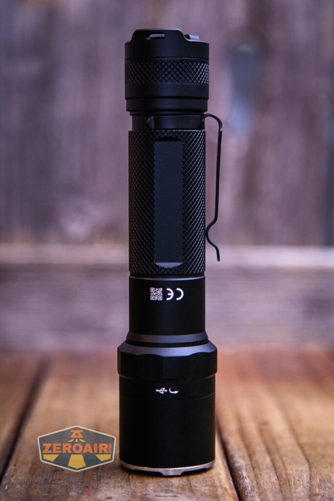 Nextorch P91 flashlight showing all sides