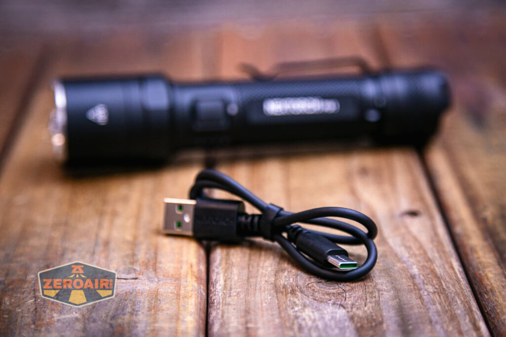 Nextorch P91 flashlight charging cable