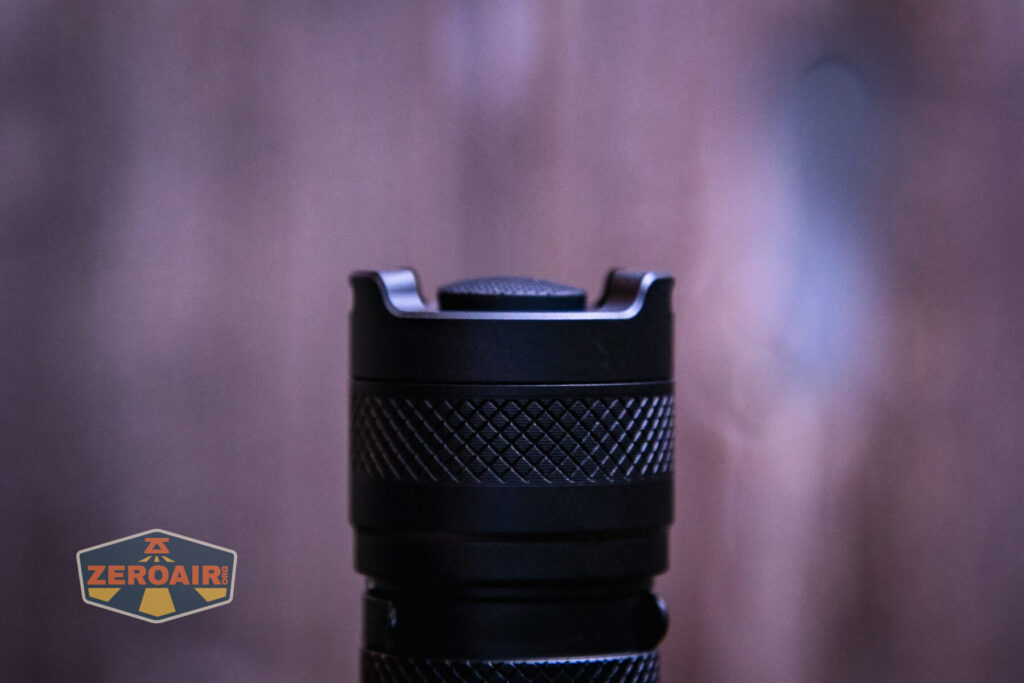 Nextorch P91 flashlight tail switch profile