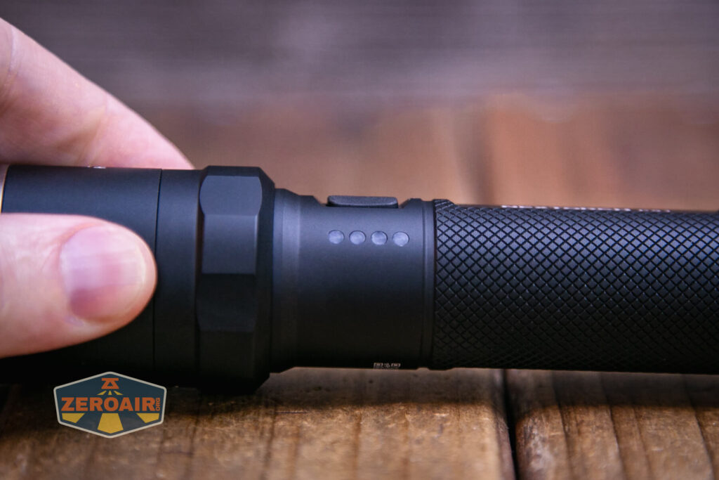 Nextorch P91 flashlight side switch