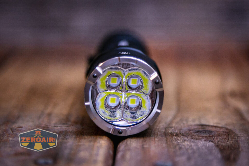 Nextorch P91 flashlight emitter array