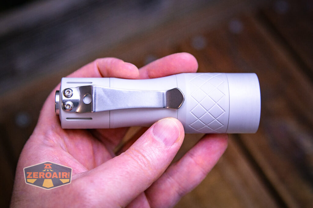NLightD L3 LEP flashlight 18350 in hand