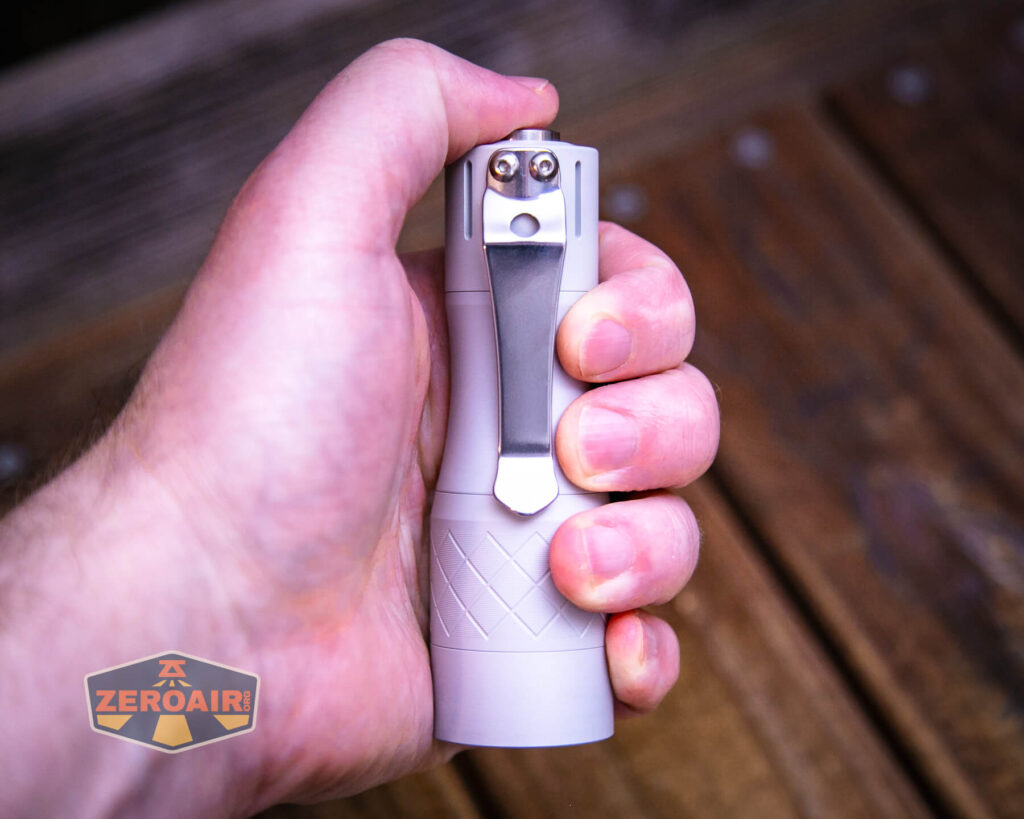 NLightD L3 LEP flashlight 18350 in hand