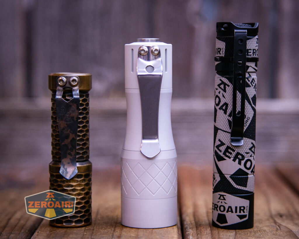 NLightD L3 LEP flashlight with standard sized lights