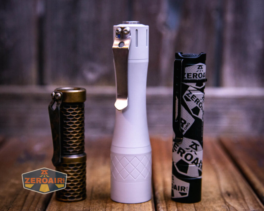 NLightD L3 LEP flashlight with standard sized lights