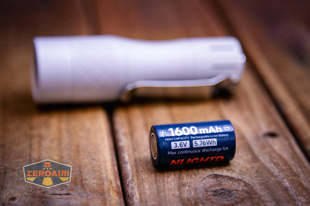 NLightD L3 LEP flashlight with included 18350 cell