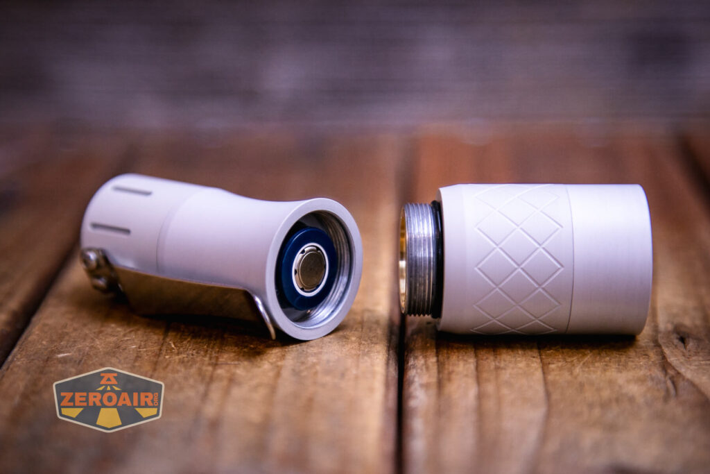 NLightD L3 LEP flashlight with included 18350 cell installed