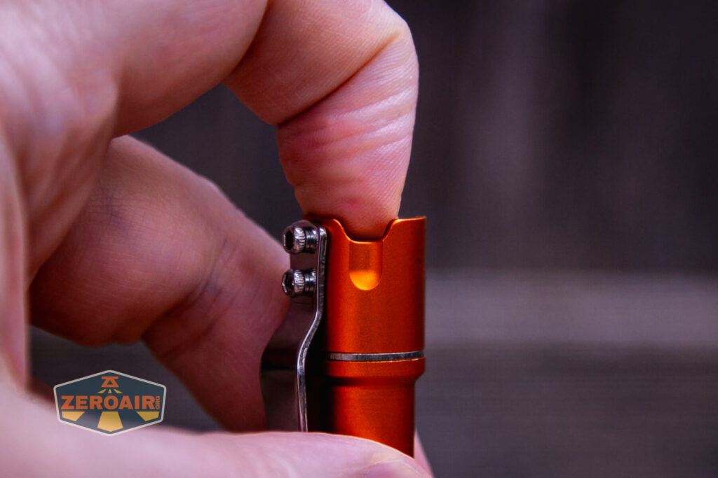 ReyLight Pineapple Mini Mk II flashlight tail switch actuation