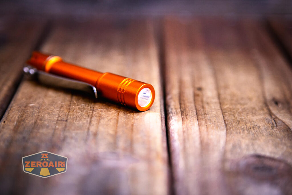 ReyLight Pineapple Mini Mk II flashlight emitter on