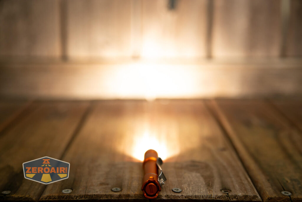 ReyLight Pineapple Mini Mk II flashlight emitter on