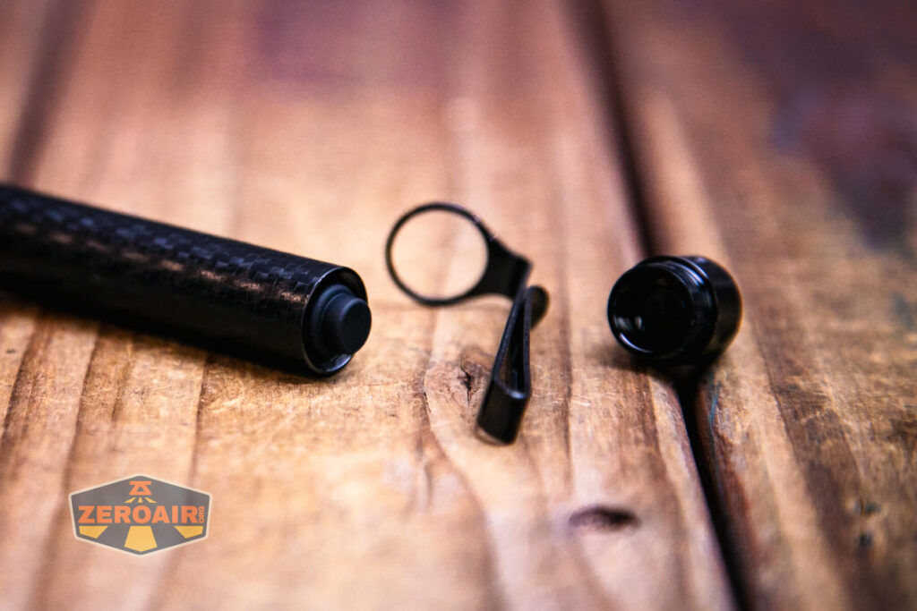 Acebeam PT20 portable EDC penlight pocket clip removed