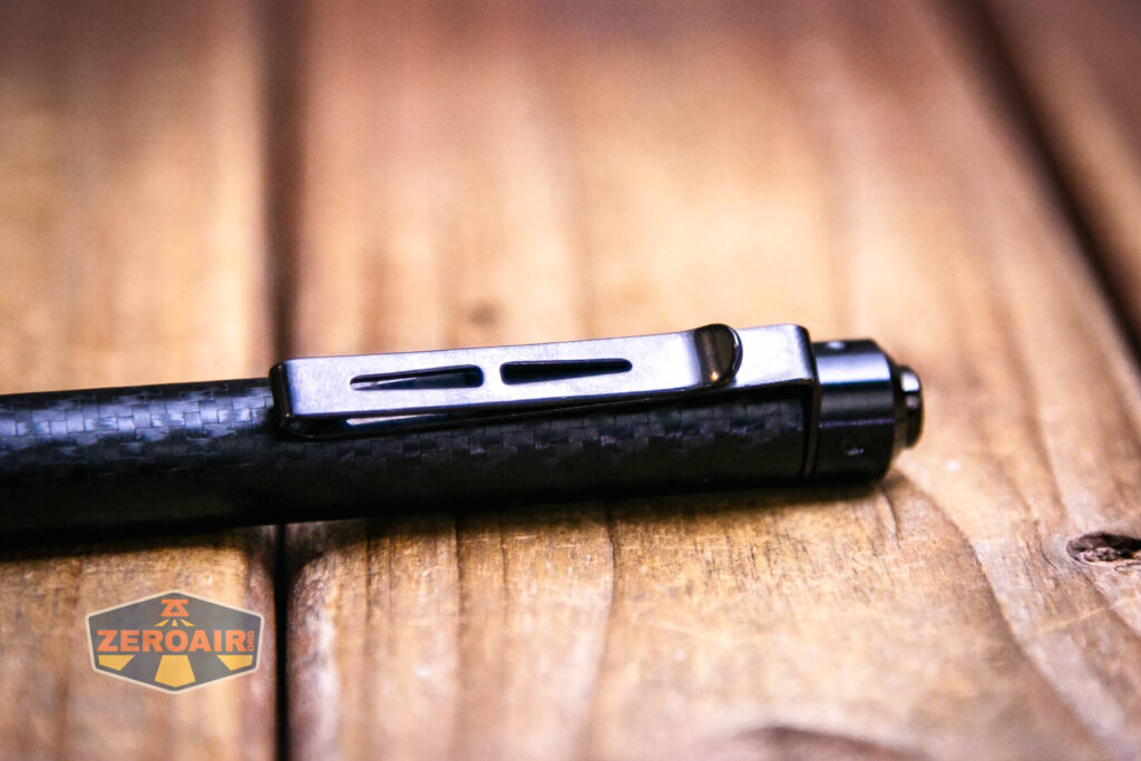 Acebeam PT20 portable EDC penlight pocket clip detail