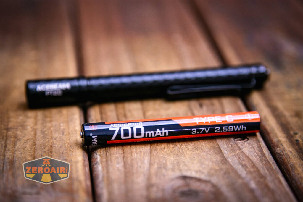 Acebeam PT20 portable EDC penlight with included 10800