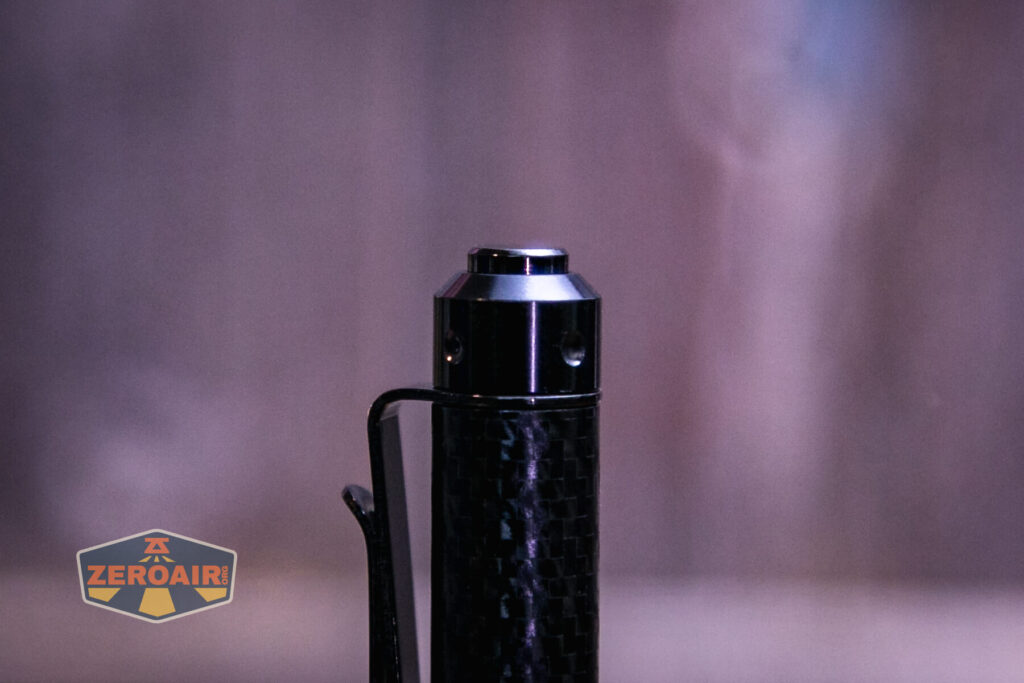 Acebeam PT20 portable EDC penlight switch profile