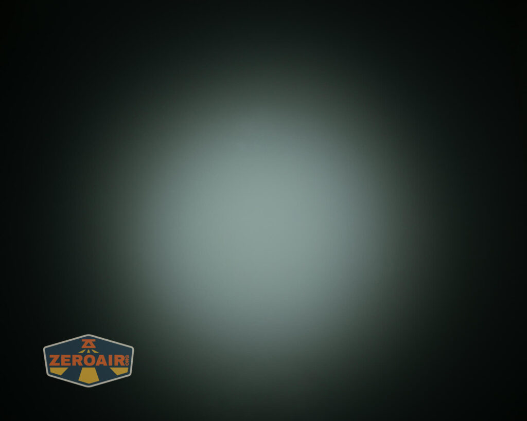 Acebeam PT20 portable EDC penlight beamshots on ceiling