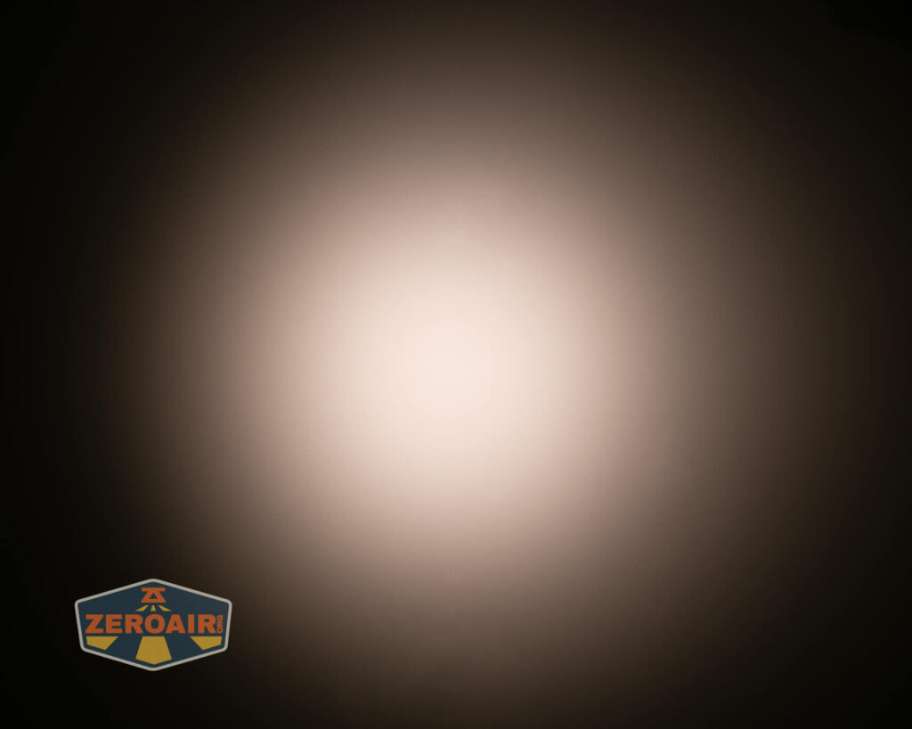 Emisar D3AA 5700K flashlight beamshots on ceiling