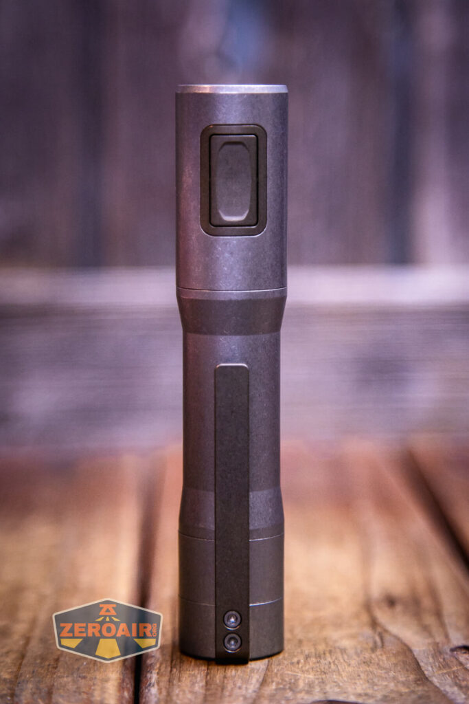 Exceed Designs Rampant R8 flashlight showing all sides