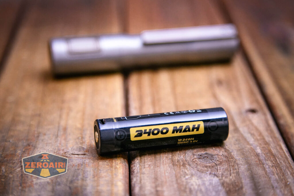 Exceed Designs Rampant R8 flashlight with included 18650
