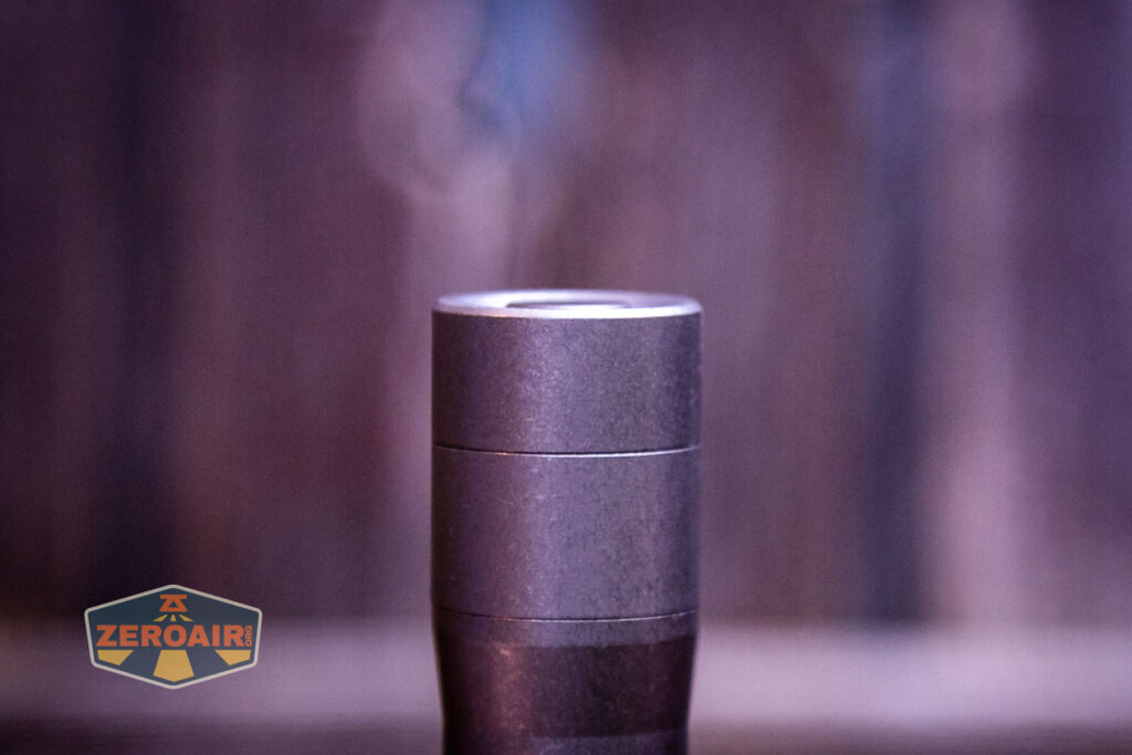 Exceed Designs Rampant R8 flashlight mechanical tail switch profile