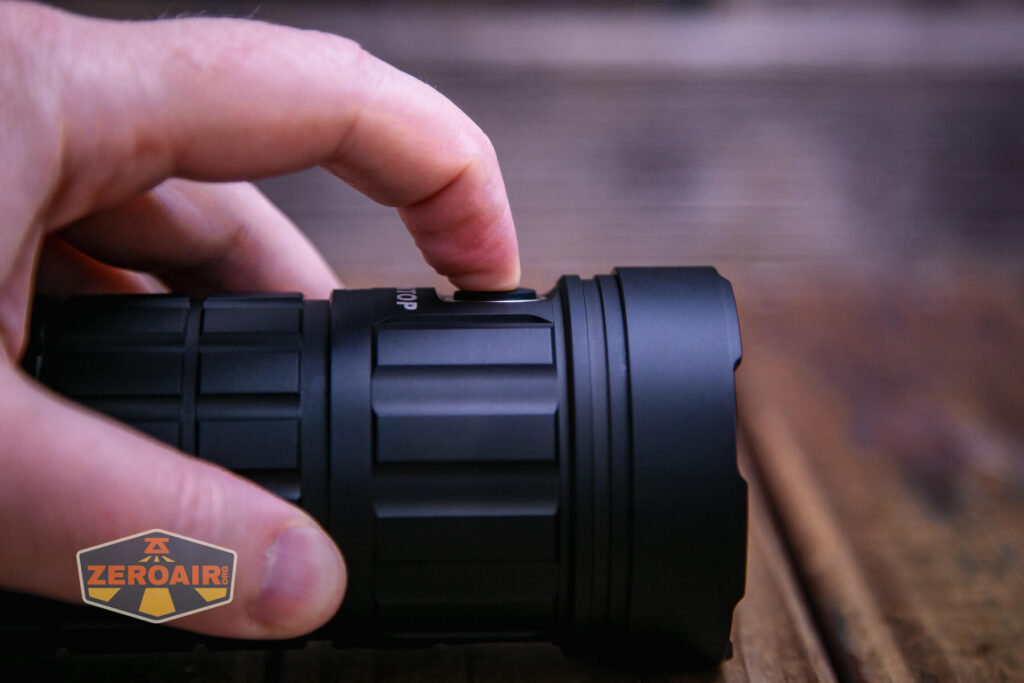 Lumintop GT18 flashlight e-switch actuation