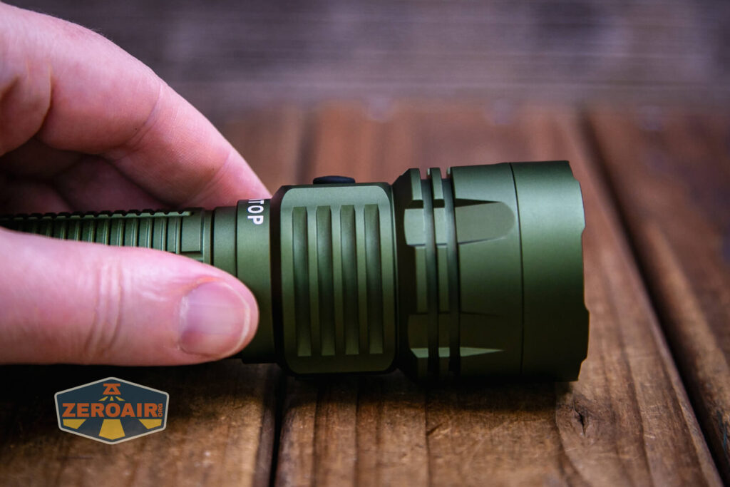 Lumintop W2 LED flashlight e-switch profile