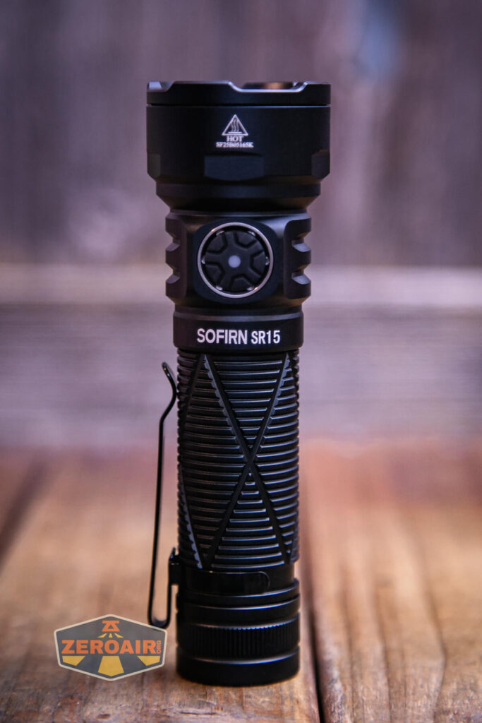 Sofirn SR15 rechargeable flashlight showing all sides