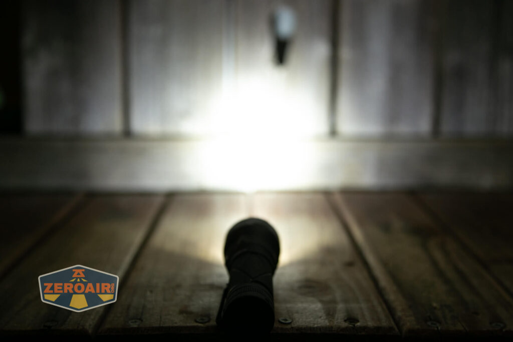 Sofirn SR15 rechargeable flashlight emitters on