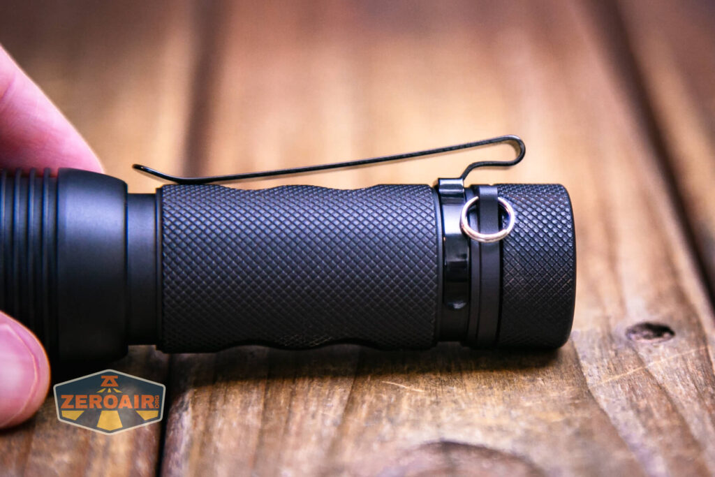 Zebralight SC600w IV Plus HI flashlight pocket clip