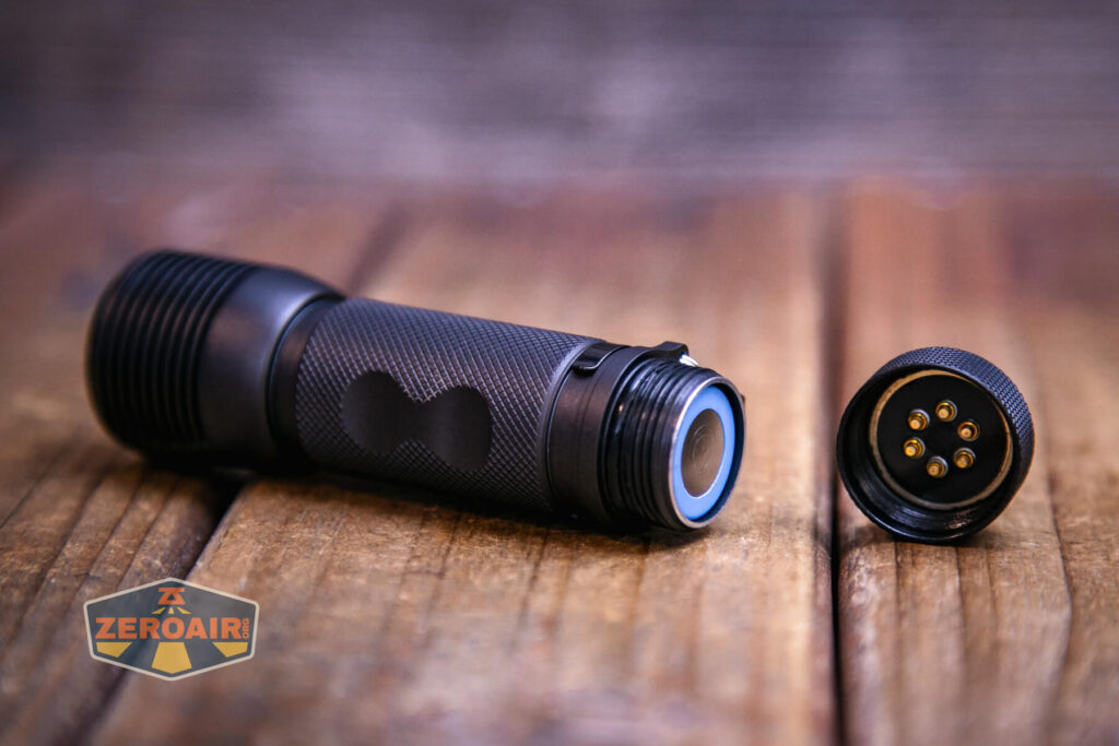 Zebralight SC600w IV Plus HI flashlight with 18650 installed