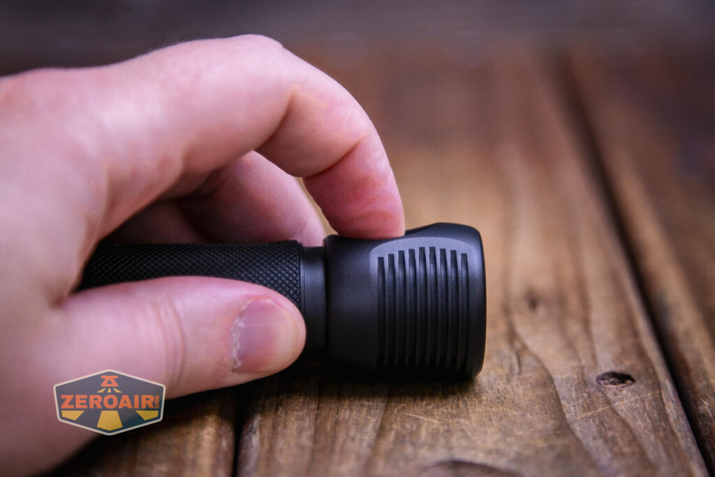 Zebralight SC600w IV Plus HI flashlight e-switch actuation