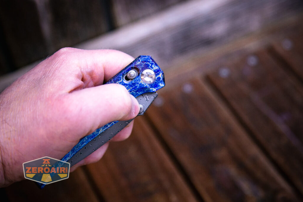 Kansept Eaglestrike knife opening with thumbstud