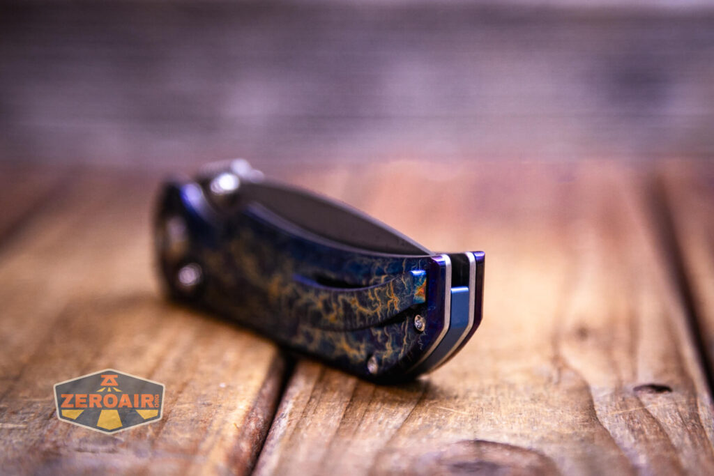 Kansept Eaglestrike knife clip edge view