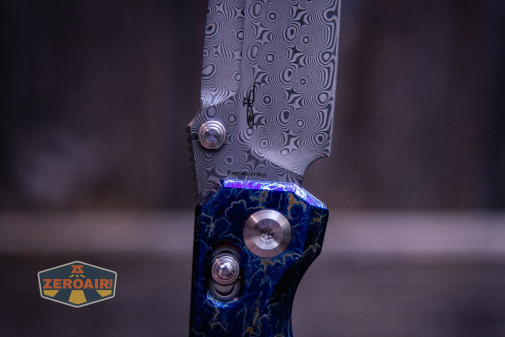 Kansept Eaglestrike knife blade branding
