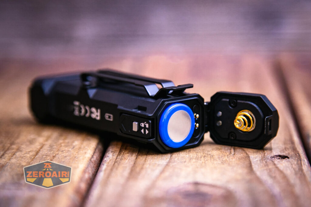 Wuben X4 flashlight with included 18650 installed