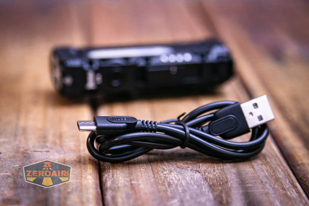 Wuben X4 flashlight charging cable