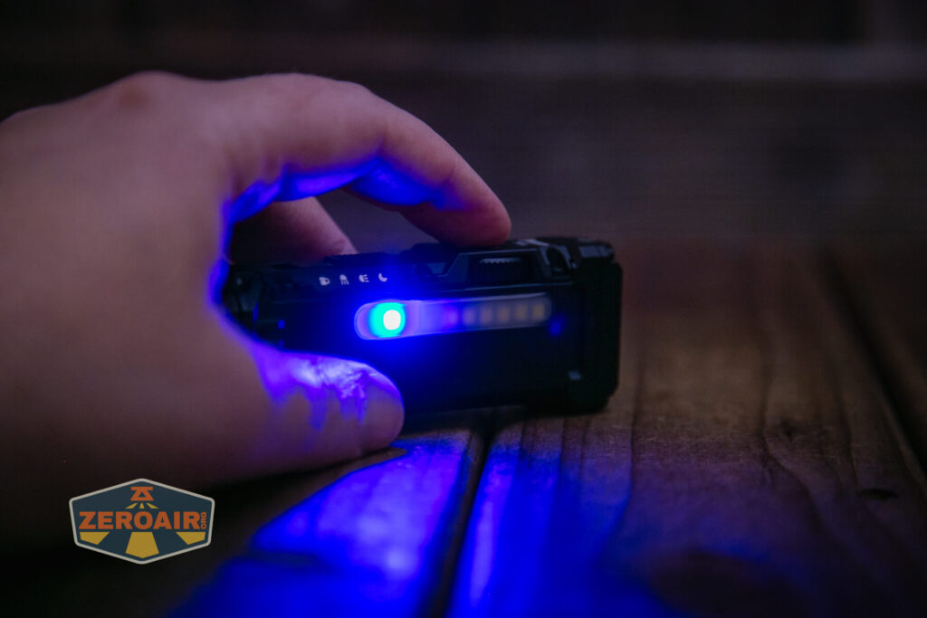 Wuben X4 flashlight side emitter on