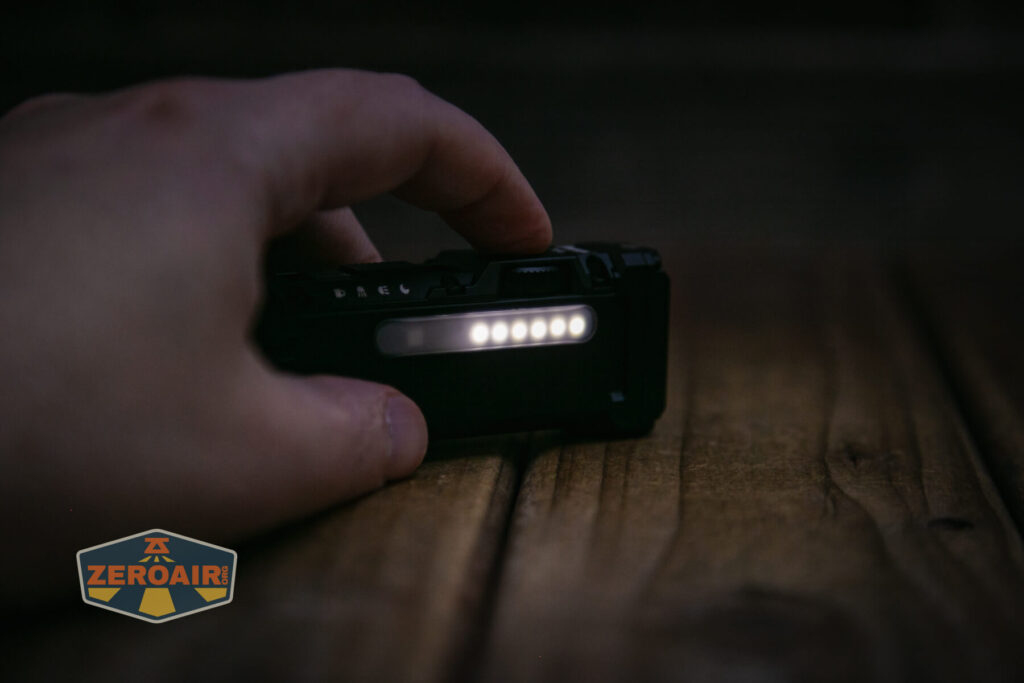 Wuben X4 flashlight side white on