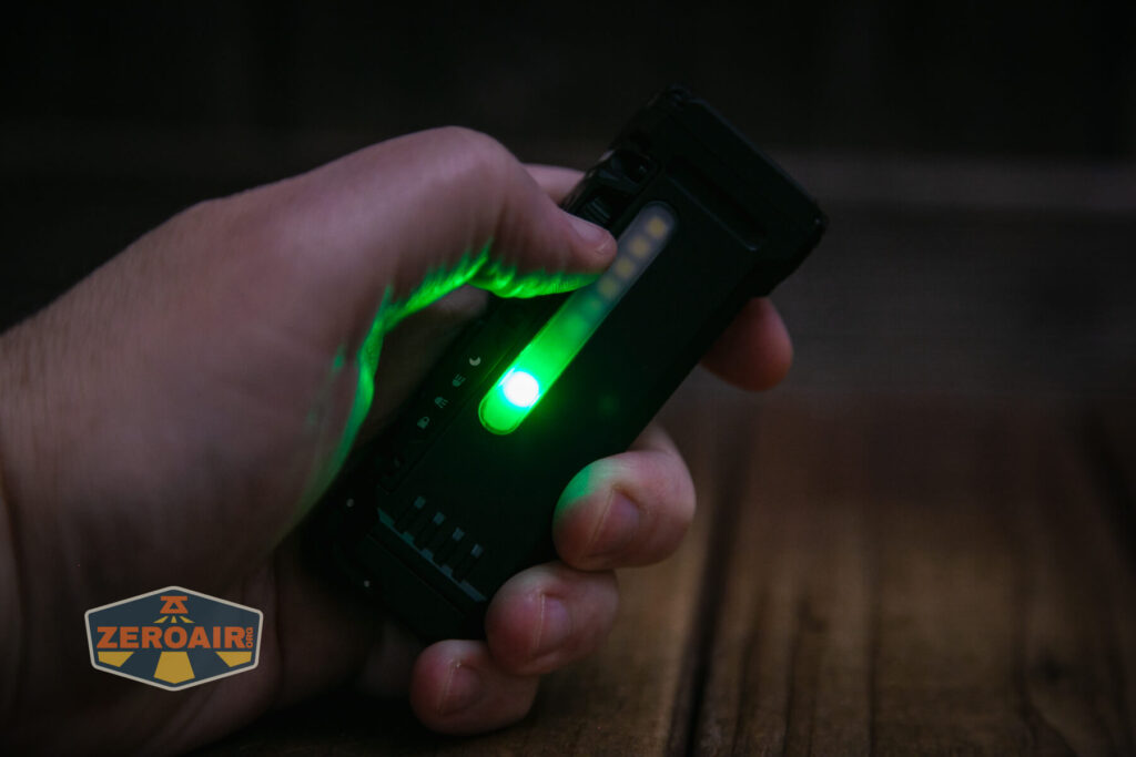 Wuben X4 flashlight side rgb