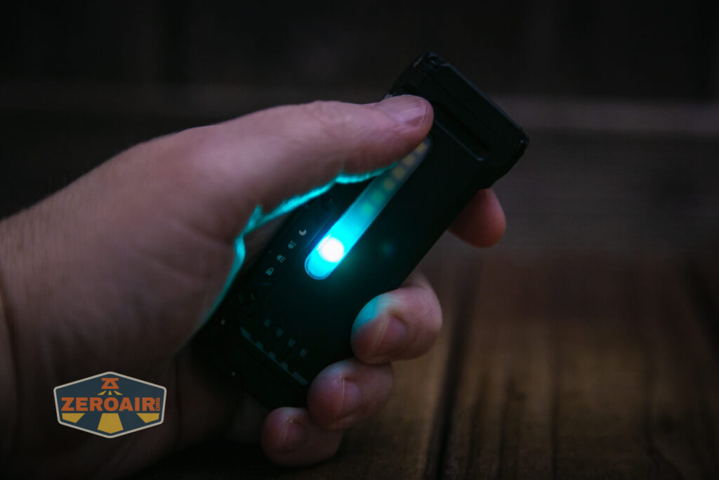 Wuben X4 flashlight side rgb