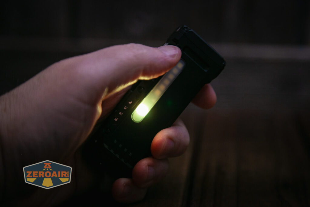 Wuben X4 flashlight side rgb