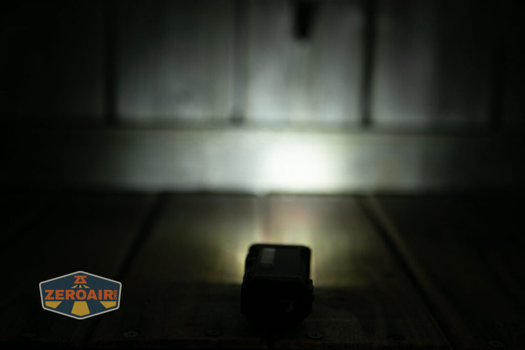 Wuben X4 flashlight emitters on